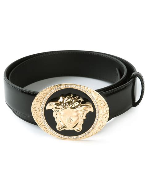 versace collection reversible belt|Versace medusa buckle leather belt.